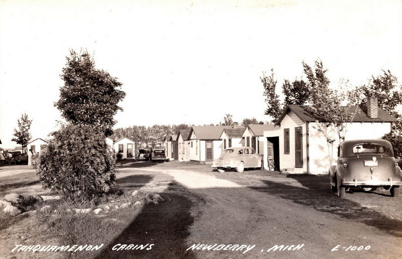 Tahquamenon Cabins - Vintage Postcard